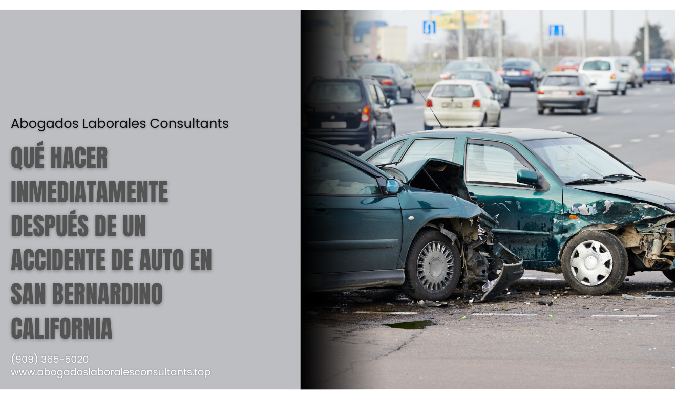 qué hacer después de un accidente San Bernardino