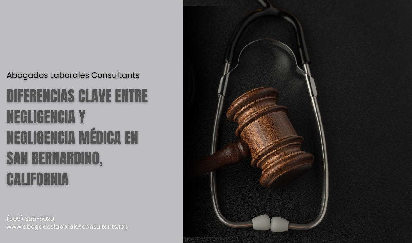 diferencia negligencia y negligencia médica San Bernardino