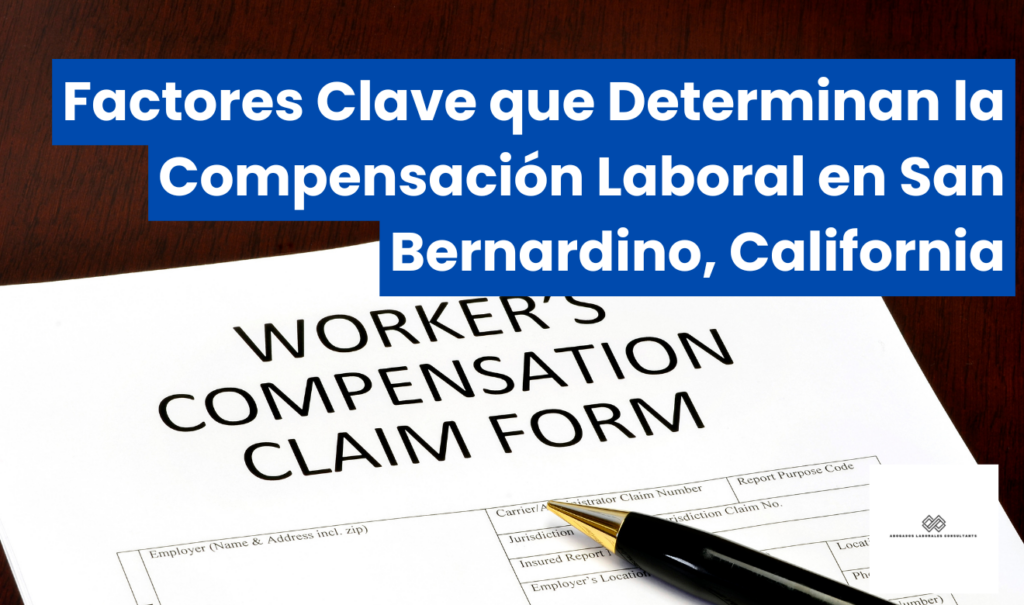 factores que afectan compensación San Bernardino