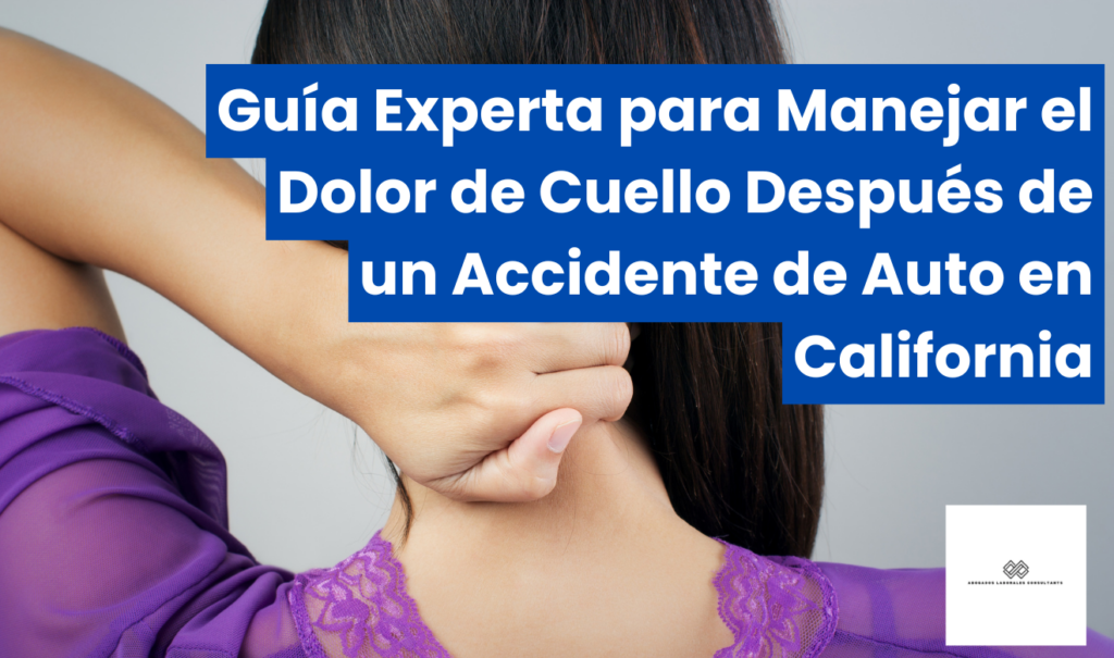me duele el cuello después de un accidente de auto