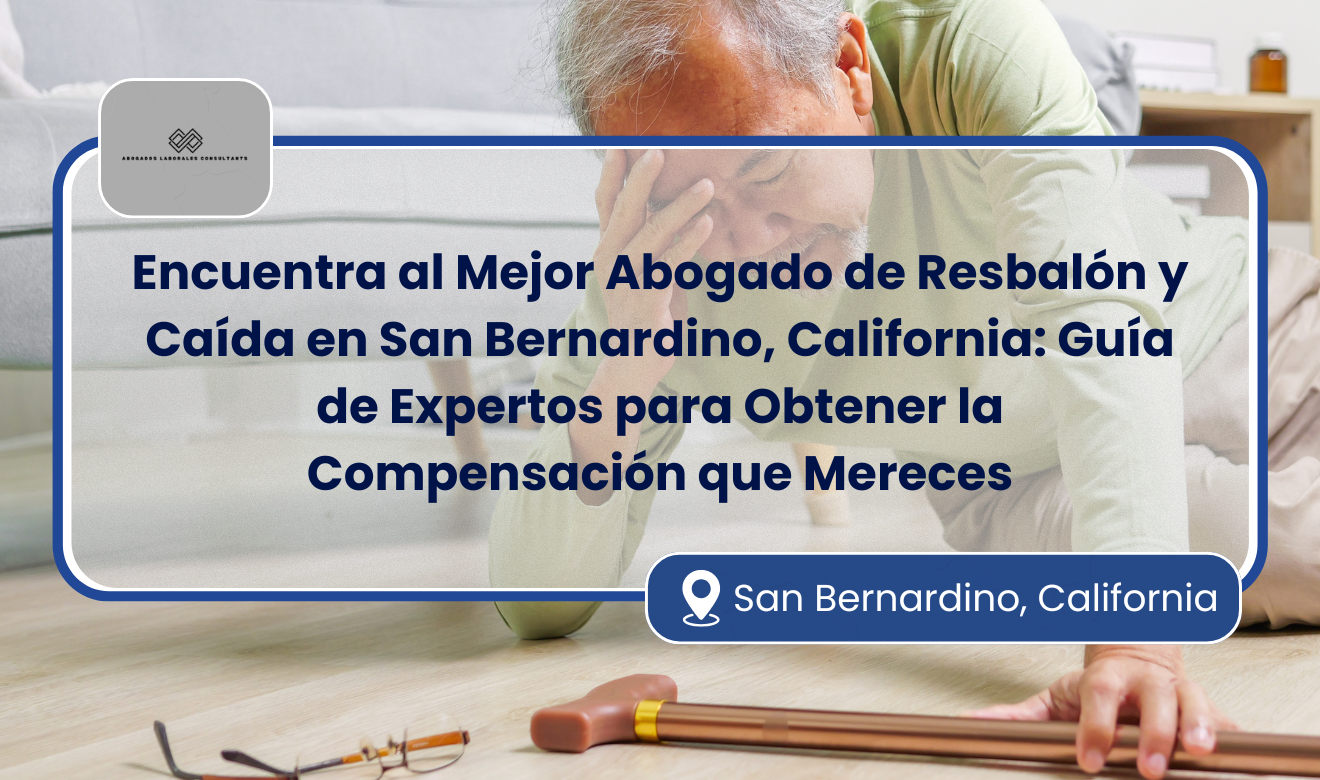 abogado de resbalón y caída en San Bernardino