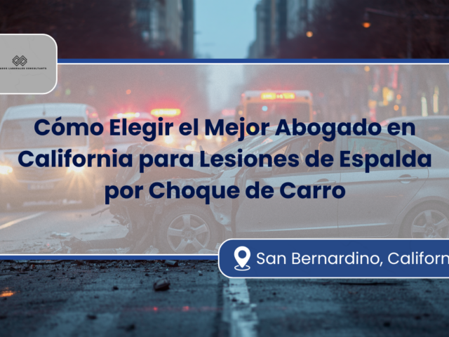 Cómo Elegir el Mejor Abogado en California para Lesiones de Espalda por Choque de Carro