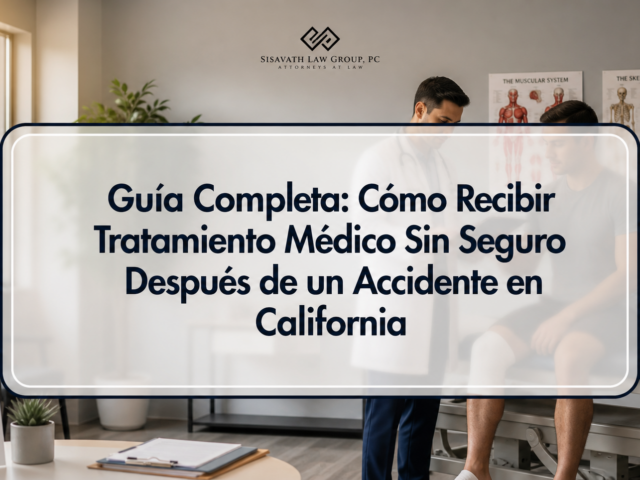 Guía Completa: Cómo Recibir Tratamiento Médico Sin Seguro Después de un Accidente en California